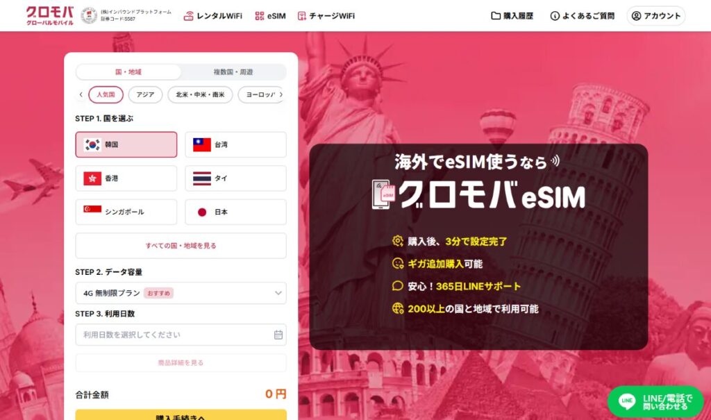 グロモバeSIM 口コミ