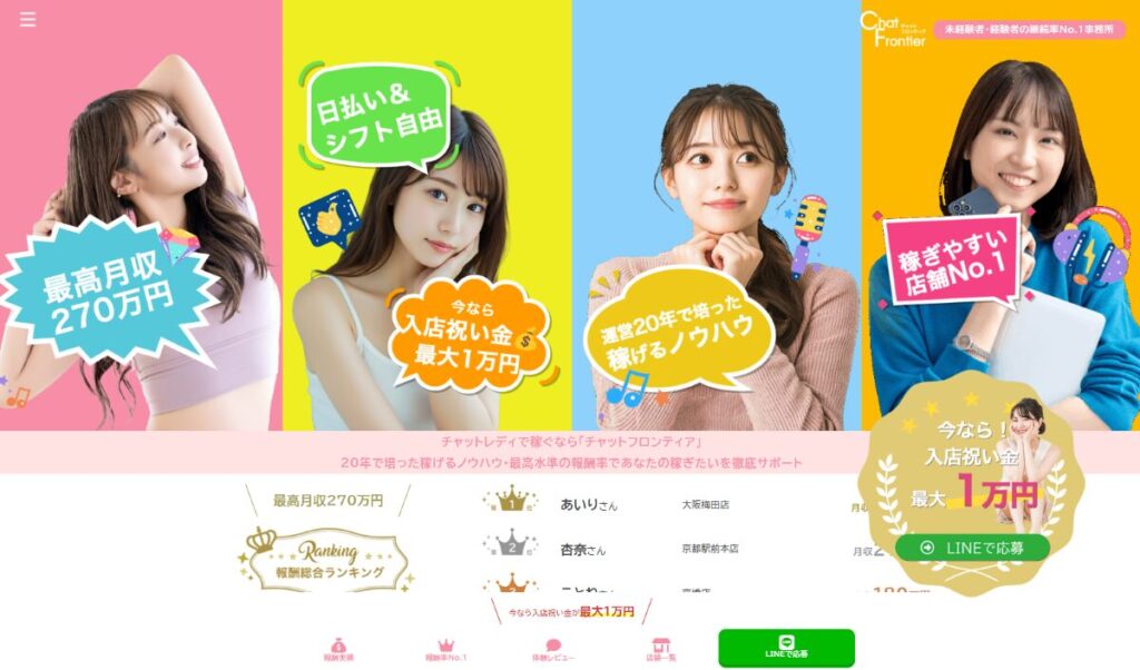 チャットフロンティア　口コミ